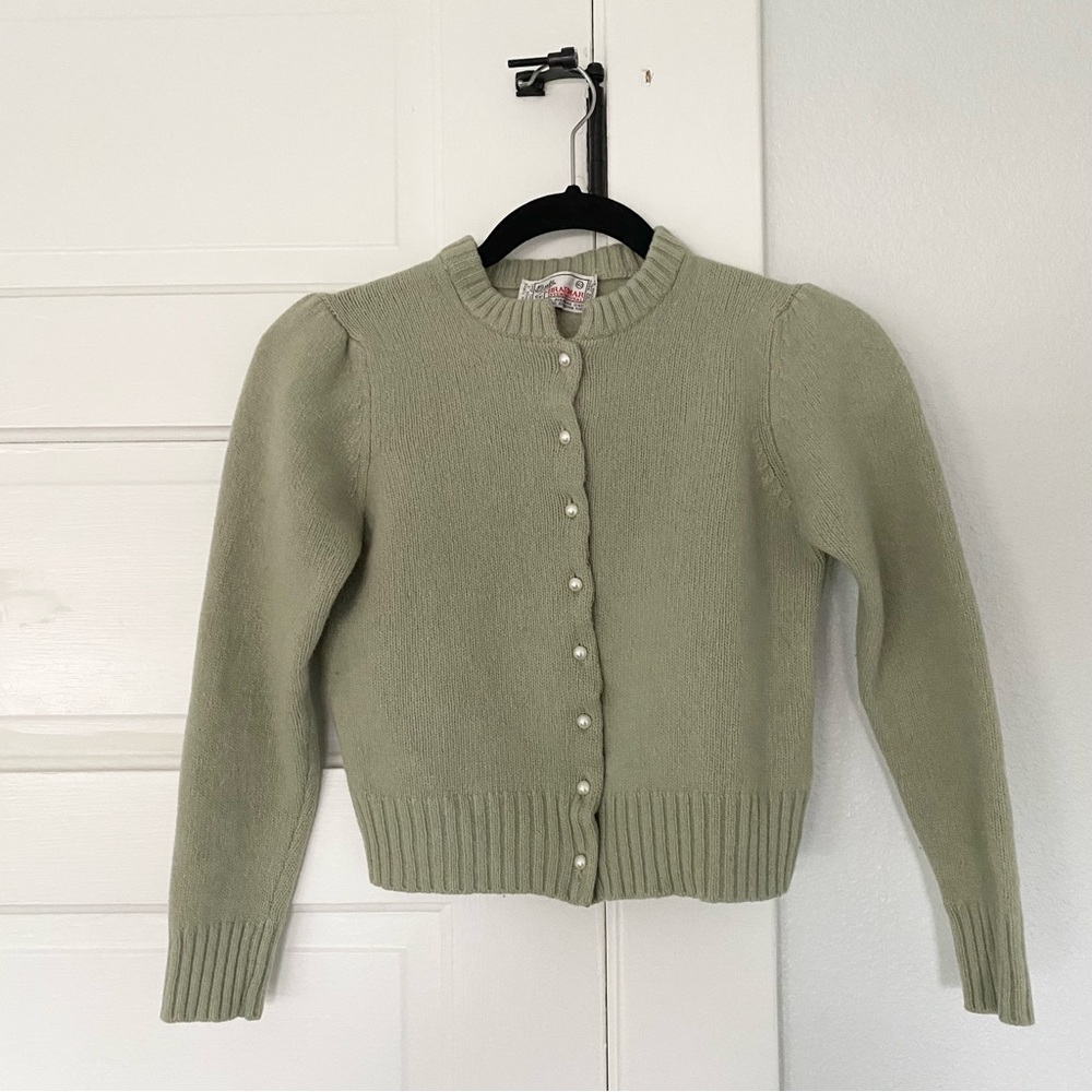 Vintage Sage Green Cardigan
